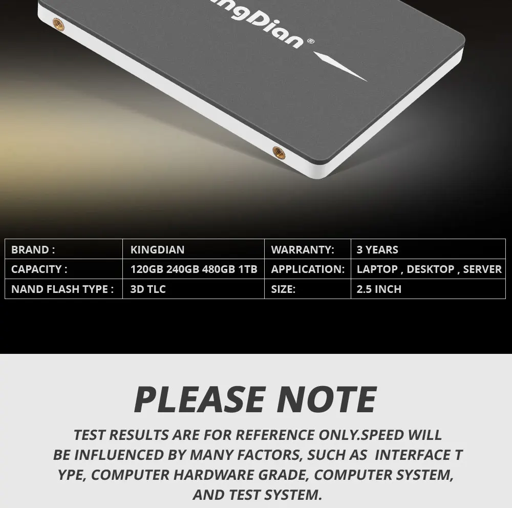 KingDian 240gb 480gb 1TB SSD SATA3 2.5'' Hard Drive Disc Solid State Disks Internal SSD 120gb For Laptop