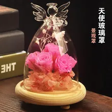 O. RoseLif Mxmade стеклянная крышка ваза/сохраненный свежий цветок стеклянная крышка/угловая бутылка для свадебного украшения