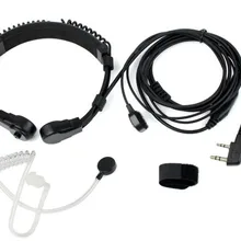 2x гибкий Ларингофонная гарнитура Наушники Kenwood радио Baofeng UV-5R UV-82 Retevis H777 RT-5R RT22 RT3 RT81 RT7 радио иди и болтай Walkie Talkie