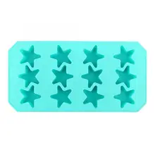 Пять острых в форме сердца силиконовые поднос для льда замораживание пудинга Плесень Для дома многоцелевой Шоколадный плесень кухонные инструменты