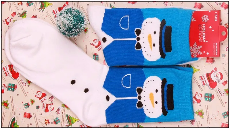 Cody Сталь мультфильм женские милые Носки для девочек снежинка с принтом оленя Хлопок Девушки Носки для девочек Рождество Эротические чулки