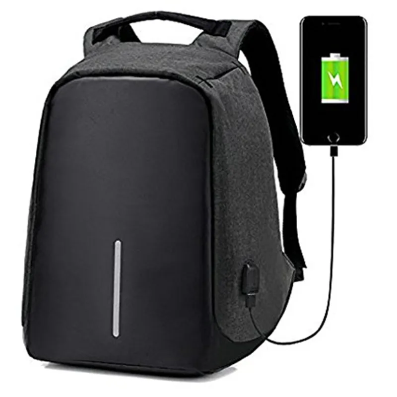 

LUODUN 2018 fashion multi-function USB charging anti-theft backpack travel waterproof bag men's casual bag 15 inch notebook back