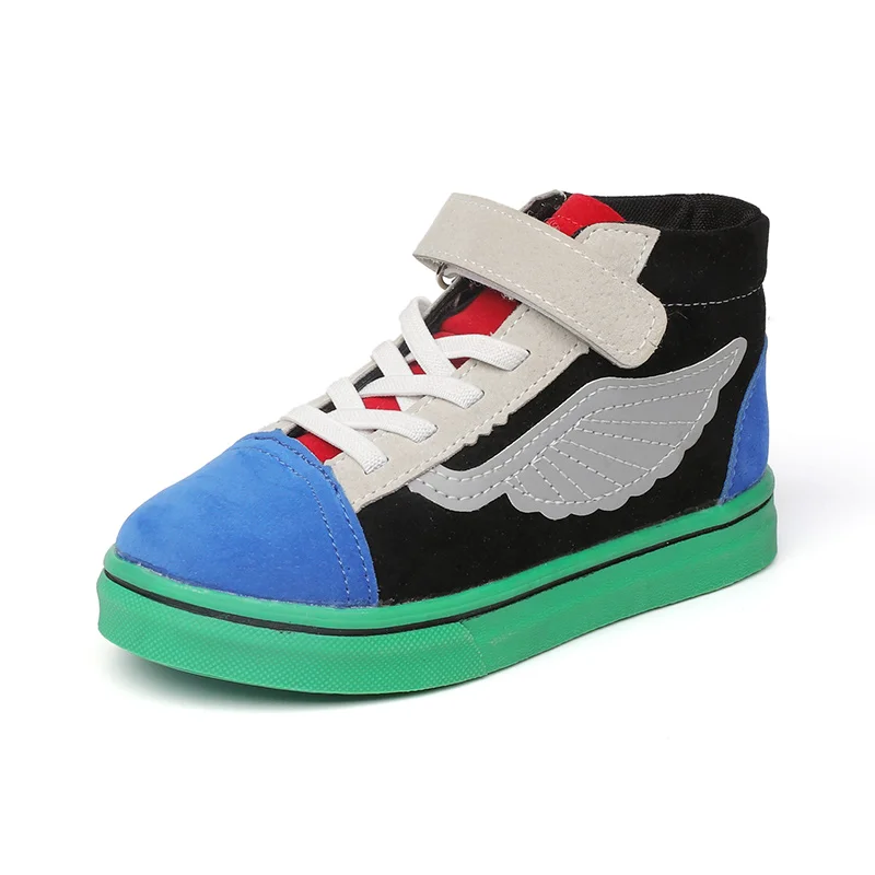 

2018 New Autumn Kids Sneakers Boys Girls Casual Shoes Fashion High Top Breathable Flats Kids Footwear Sport Shoes For Children