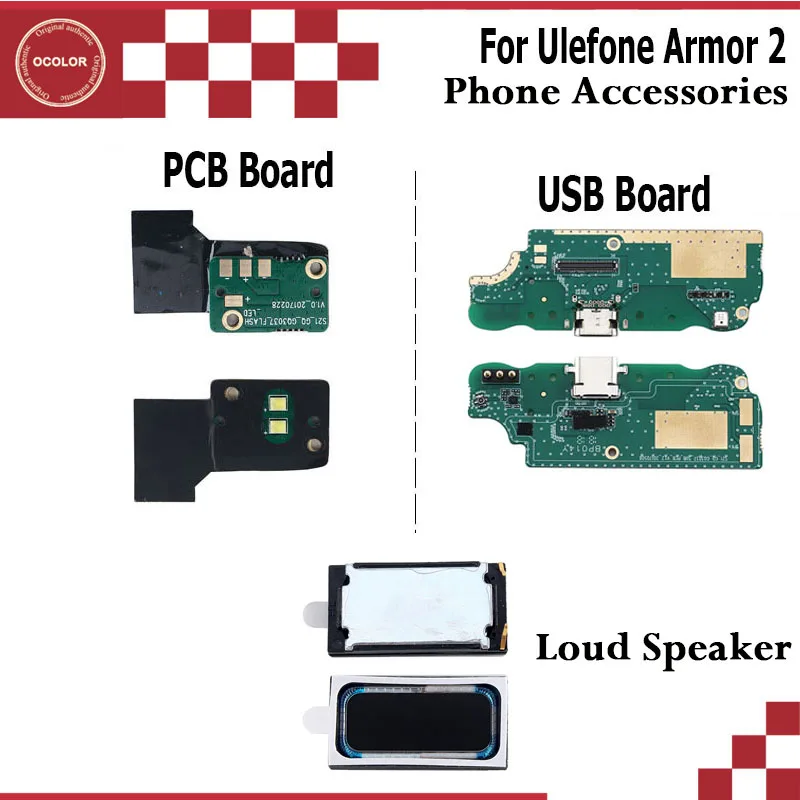 Ocolor для Ulefone Armor 2 USB разъем плата зарядки громкий динамик|Шлейфы мобильных