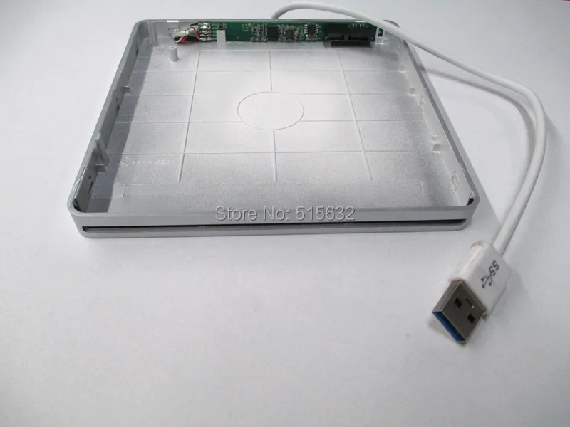 new USB 3.0 Super speed slim SLOT-IN series USB Enclosure Case for Superdrive for Apple Macbook Pro unibody 13" HDD SSD
