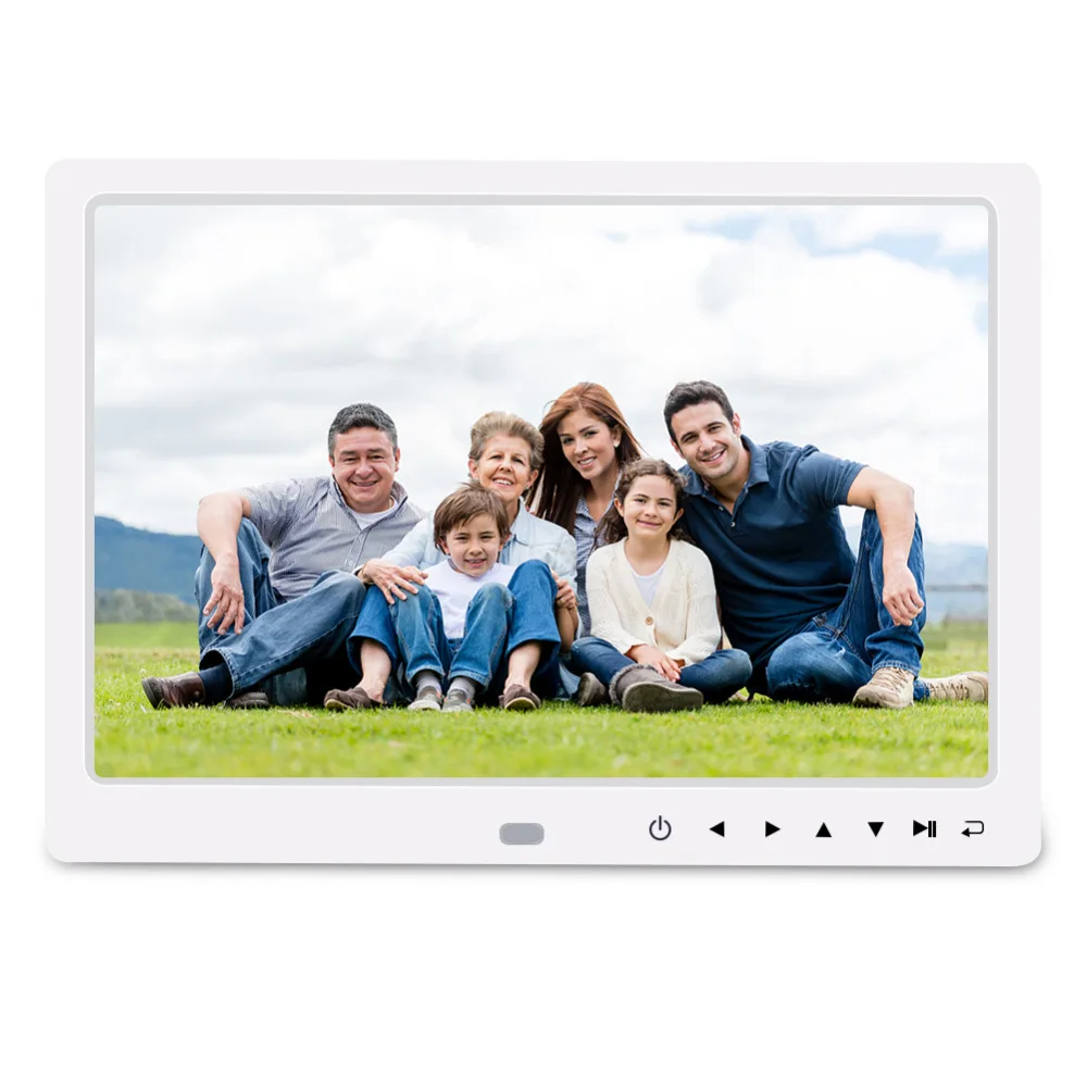 

Digital Photo Frame Screen,12 Inch Picture Frame with Remote Control 1080P High Definition, Support 32G SD and USB