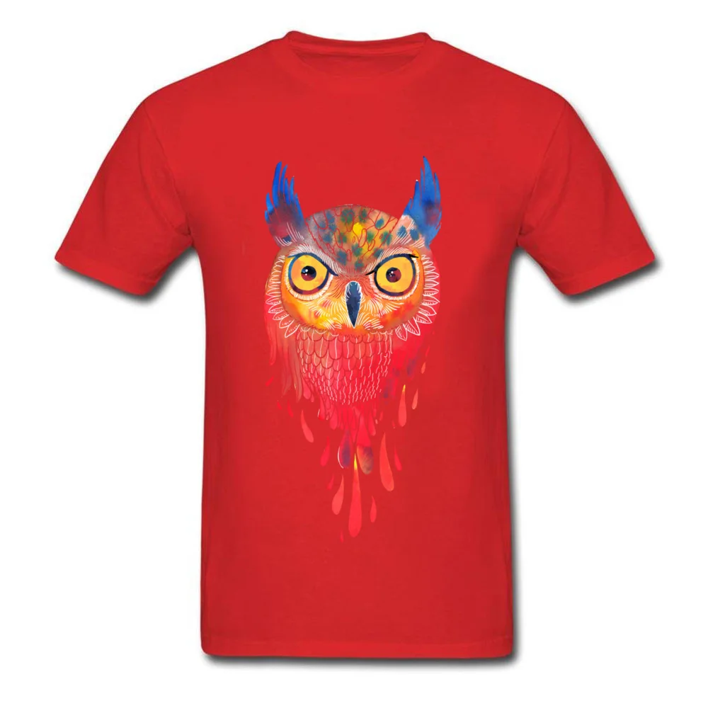 OWL watercolor_red