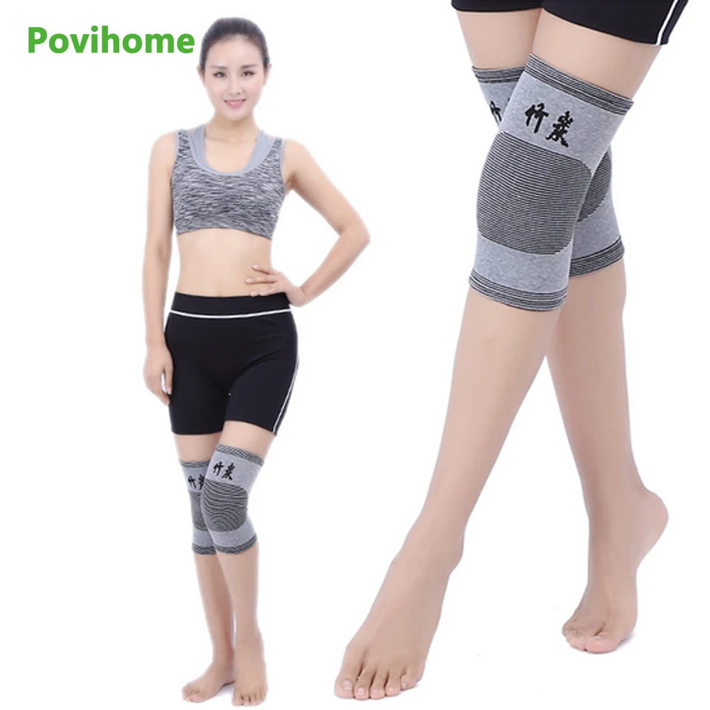 1 Pair Coal Knitted Elbow Knee Socks Warm Brace Leg Arthritis Injury Gym Sleeve Elastic Bandage