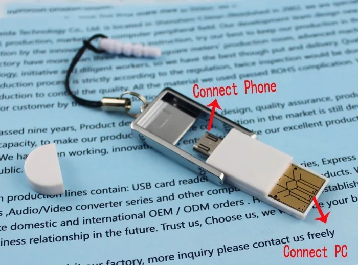 Мини 2in1 Micro USB ПК компьютер телефон USB 2,0 OTG карта микро SD/TF Reader адаптер для samsung Galaxy S7 S6 S5 край S4 S3 более