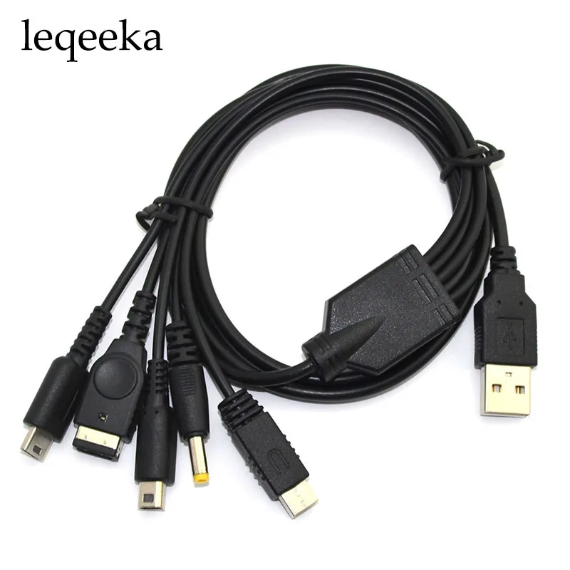 With tracking 5 in1 USB Charger Charging Cable Cords for Nintendo for