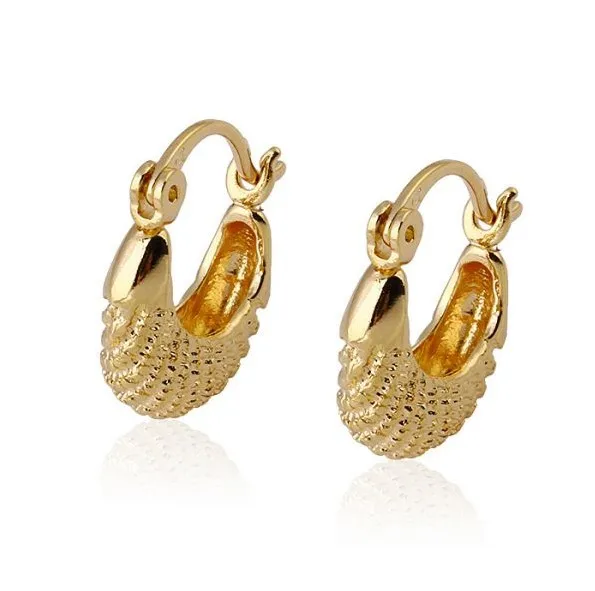 

MxGxFam Retro Hoop Earring without Stone for Free Shipping yellow gold color
