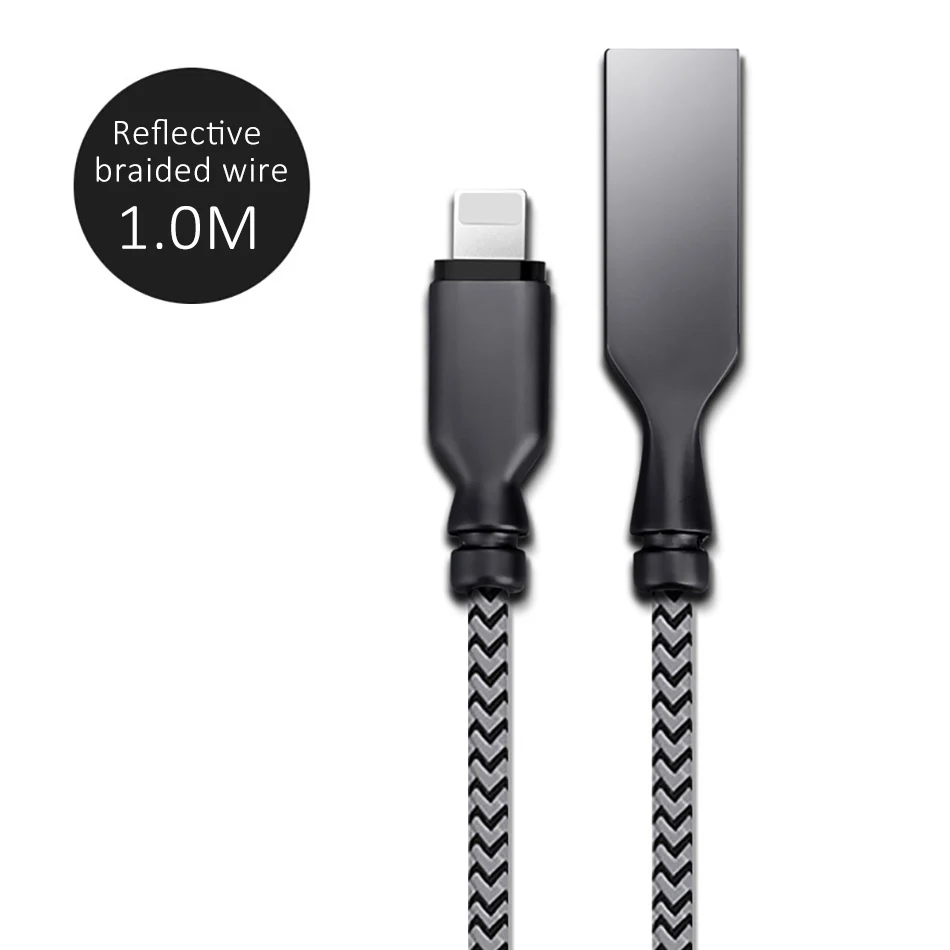 NOHON Nylon Sync Data Charging Cable For iphone 5 SE 6S 7 8 X Plus XS XR XS MAX 2.4A Fast Charger Line Lighting Charge Cord Line (14)
