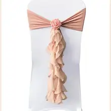 Розовый элегантный стул пояса для отеля Свадебная вечеринка Банкетный Декор