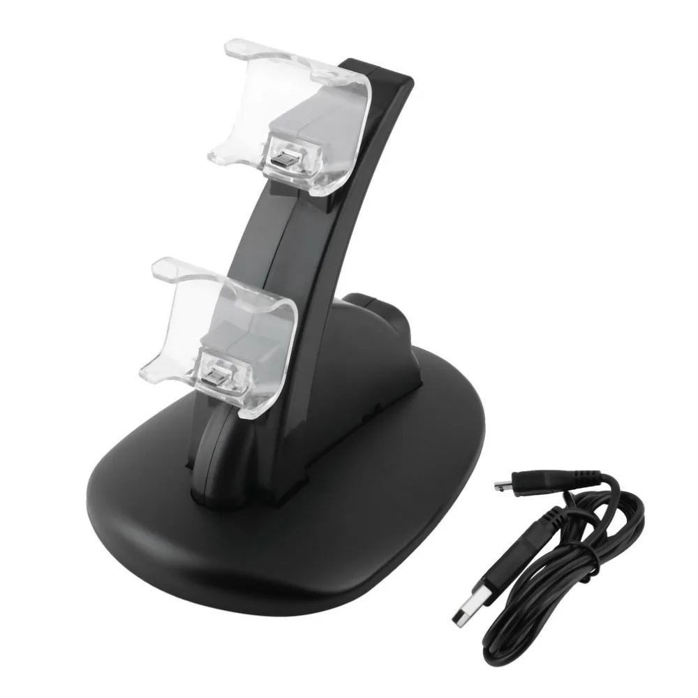 LED двойной USB зарядное устройство док станция крэдл для Sony Playstation 4 PS4 игровая