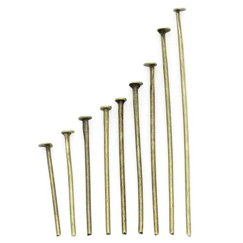 

Doreen Box hot- Head Pins Findings Antique Bronze Mixed Size 0.8mm(20 gauge),900PCs (B31800)