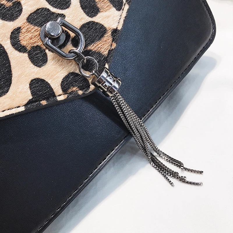 Leopard Fashion Trendy Chains Bag Female Famous Brands luxury handbag Women's purse crossbody messenger shoulder bags Sac A Main