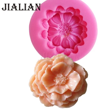 

High quality DIY Chrysanthemum Flower Fondant Silicone Molds Candy Moulds Wedding party cake decorating tools T0818