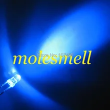 5000 шт 3 мм ультра яркая Голубая светодиодная лампа 3 мм прозрачный синий светодиодный круглый свет