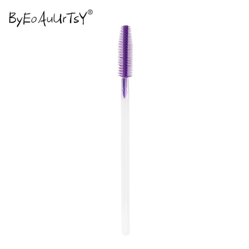 Rosa Silicone Cílios Escovas Mascara Descartável Varinhas Aplicador Spoolers Olho Cosméticos Escova Maquiagem Ferramentas 200 Pçs 10 Cheap Aplicador de sombra