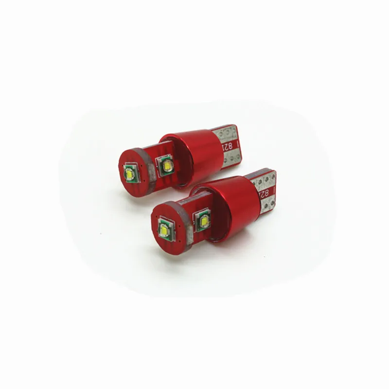 100x T10 3smd 9 Вт led light reading Авто Уголок Парковка лампа двери свет+ CANBUS НЕТ ОВС+ без полярности+ Алюминий крышка+ 12 В-24 В