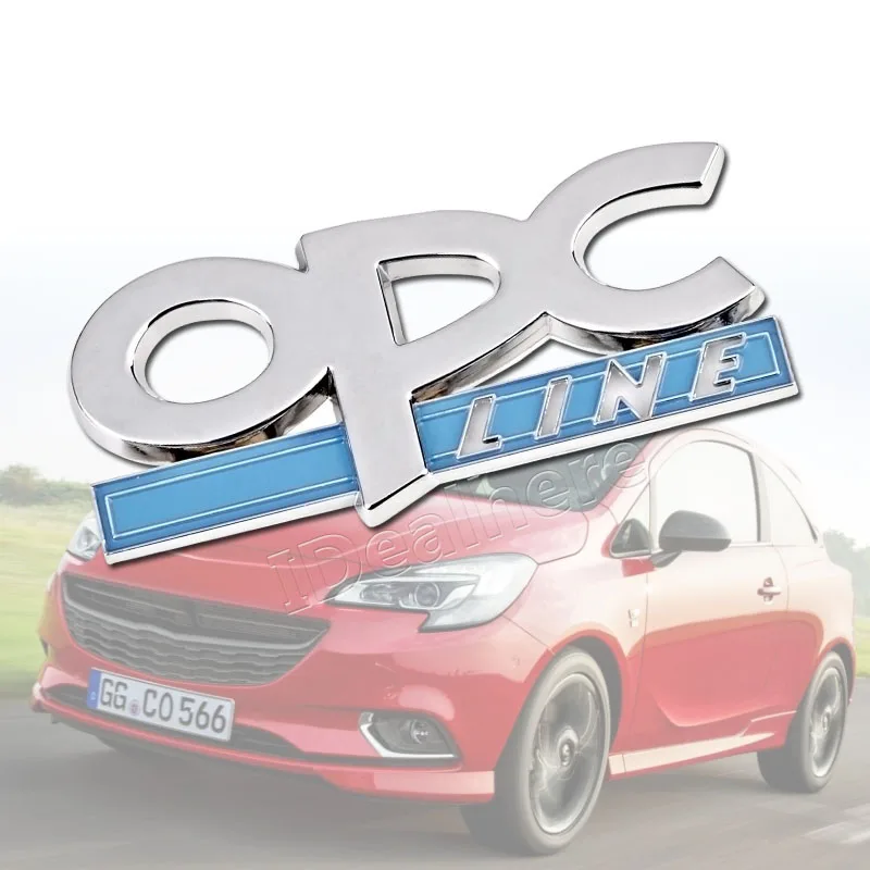 1pcs 3D Metal OPC Line Car Emblem Badge Sticker Decal for Opel Astra Zafira