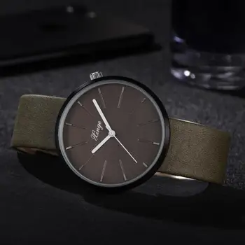 

2017 NEW Fashion Men Casual Simple Quartz Analog Watch Environmental Protection PU Band Wrist Watches L102831018