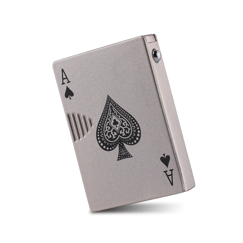 

Mini Creative Butane Lighter Poker Model Fire Starter with Money Counterfeit Detector Light Windproof Lighter Outdoor Multi Tool