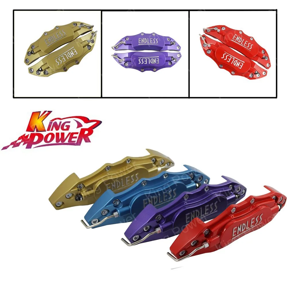 KP 2 PCS ENDLESS Brake Caliper Cover (24cm), Aluminium Material RED