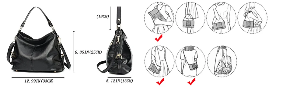 Bolsa de Ombro bolsas femininas de Couro