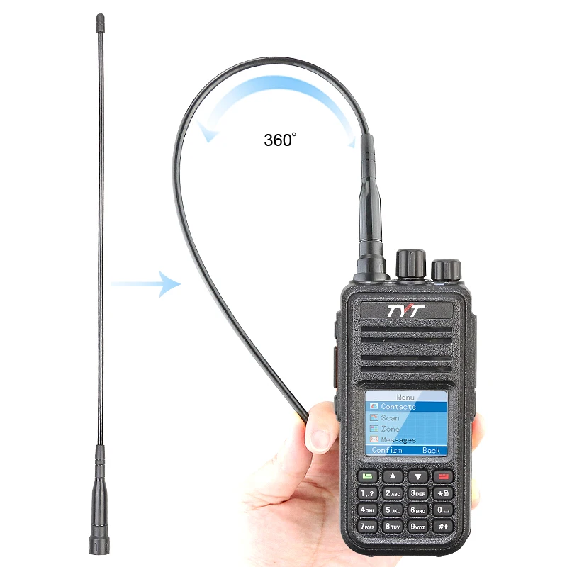 TYT MD 380 Walkie Talkie Digital UHF 400 480MHz 5W Mobile DMR LCD совместимый с Motoorola двухсторонняя радиосвязь