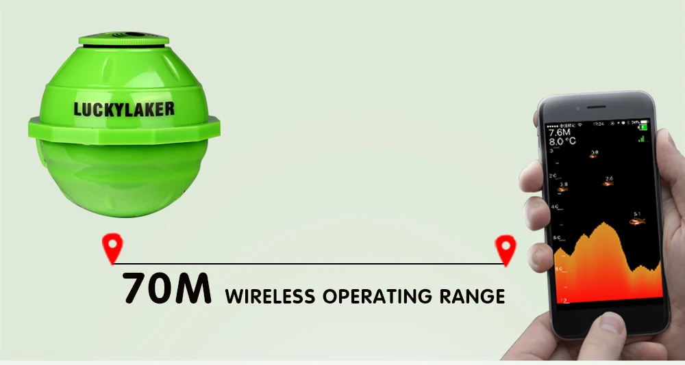 Wi fi subaquática câmera localizador de peixes