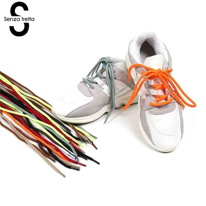 

Senza Fretta New Outdoor Sport Shoelaces Casual Multicolor Round Shoe Laces Sneakers Shoelaces Boot Shoe Laces Strings LDD0624