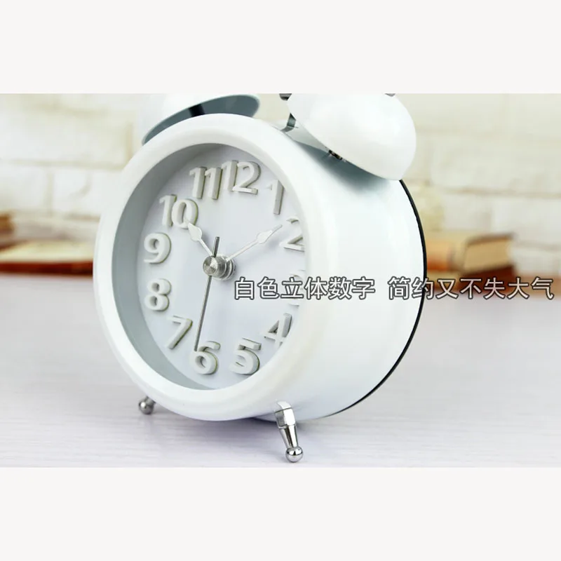 12*8 см будильник reloj despertador цифровые часы настольные часы Saat reveil часы кварцевые Masa Saati Wekker металлические часы