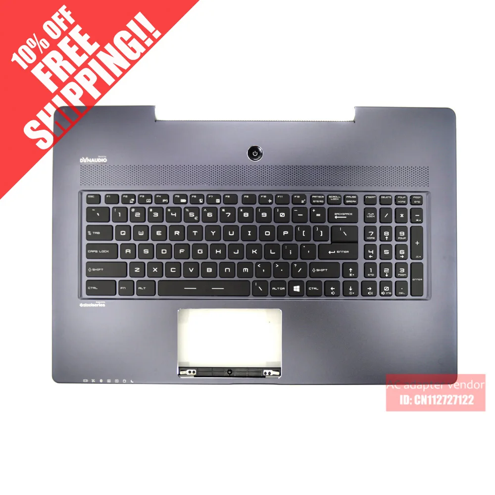 Совершенно новый для MSI GS70 GS60 клавиатура с подсветкой C shell palmrest английский GT72 GT62