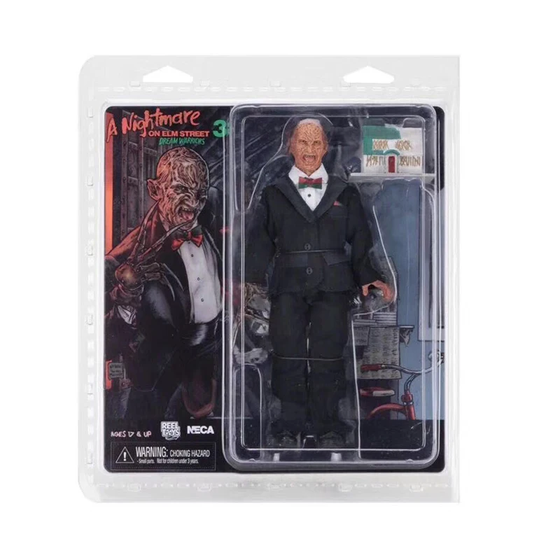NECA Real Clothes Nightmare on Elm Street Freddy Krueger With LED PVC Action Figure Toys Dolls Halloween Christmas Gift (5)