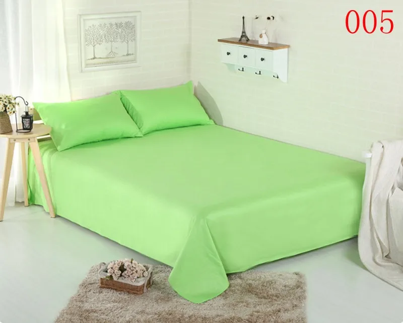 Хлопковые простыни для безбортовой кровати, одноцветные, светло-фиолетовые, двухслойные, полностью двуспальная кровать, простыня, постельное белье, простыня