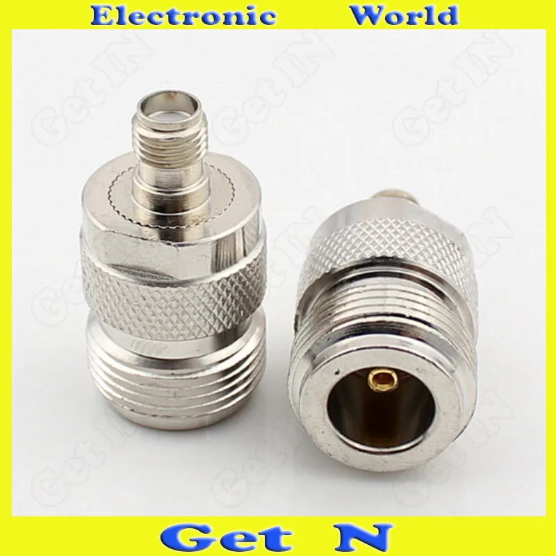 

10pcs-100pcs RF Adapter Connector Converting N Female to SMA Female/ N Female to SMA with Outside Screw Thread and Inside Pins