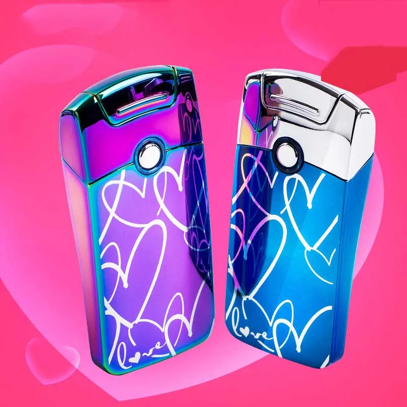 2019 Яркая Цветная Электронная зажигалка с подзарядкой от USB|Аксессуары для