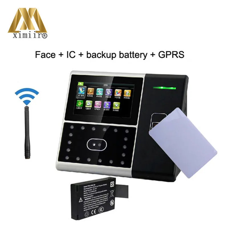 

Backup battery IC card face attendance and access control Iface301 linux system face time recording with GPRS,TCP/IP,RS232/485