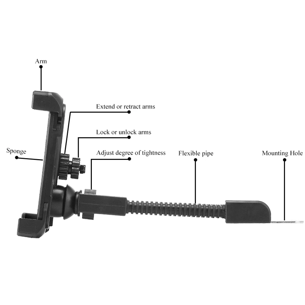 Мотоциклетный держатель для мобильного телефона зеркало заднего вида Автомобильный держатель для телефона Подставка Кронштейн для мотоцикла Электрический автомобиль скутер