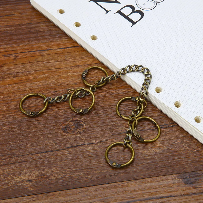 High Grade Metal Loose Leaf Ring Loose Leaf BInding Ring Notebook Stainless Steel Binder File Folder Diary Clips Binding