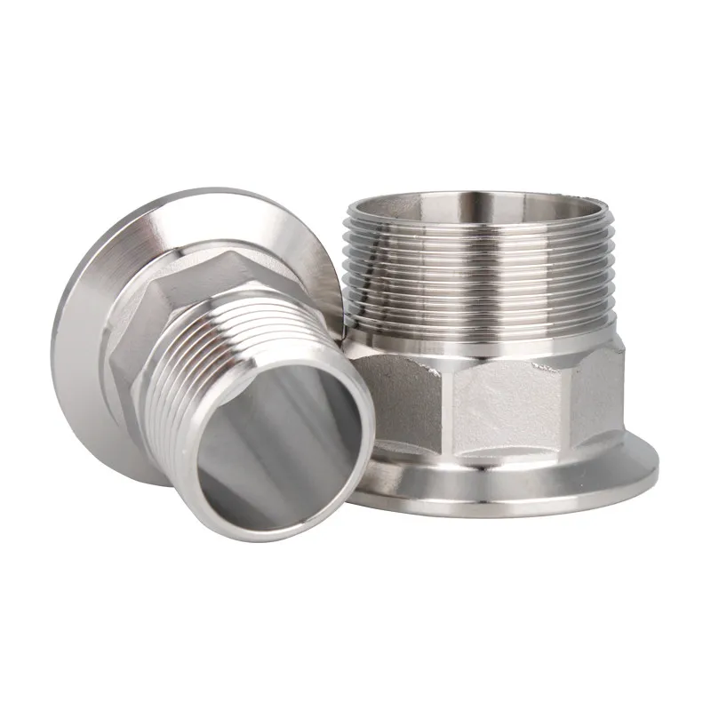 SS304 BSPT 3/4 дюйма из нержавеющей стали с наружной резьбой X 11/2 тройной зажим