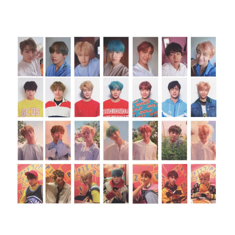 

7Pcs /Set KPOP Bangtan Boys Album Love Yourself Self Made Paper Lomo Card Photo Card Poster HD Photocard