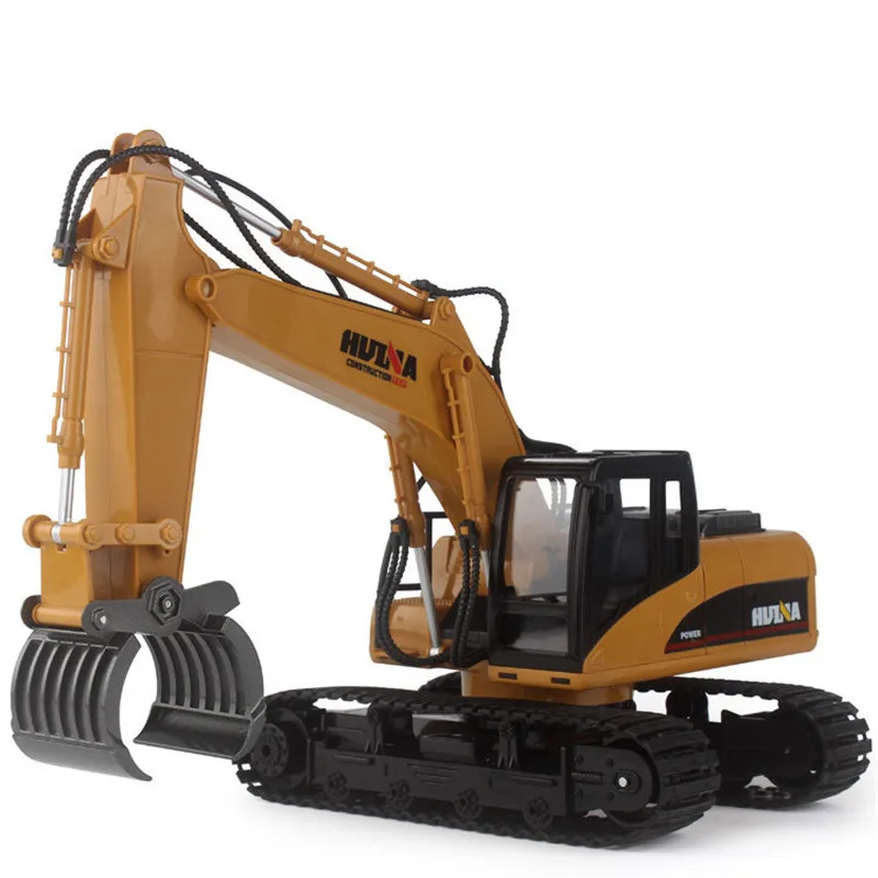 HuiNa 570 2 4G 1/12 RC экскаватор 16 каналов металлическая зарядка радиоуправляемая модель