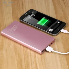 Wopow 10000mAh Power Bank External Batteries Quick Charge Type-C Inputs Powerbank Portable Charger for iPhone Samsung LG HTC
