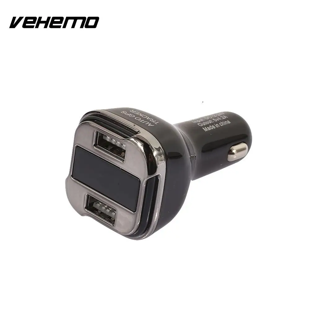 Vehemo 12-24V 2 Usb USB Charger Voltmeter Car Charging Adapter Protable Premium GPS OLED | Автомобили и мотоциклы