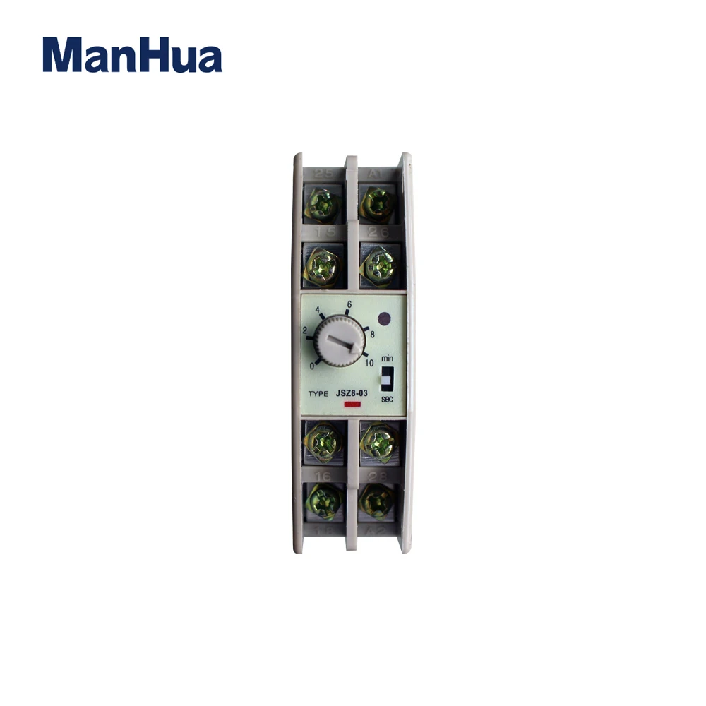 

ManHua Innvative Time Switch High Quality Timer Relay 12VDC 3A ON Delay JSZ8-A Time Delay Switch