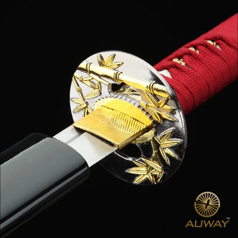 Exquisite Red True Ninja Sword Japan Samurai Sword. Movie COSPLAY Katana Sharp Home Decorations