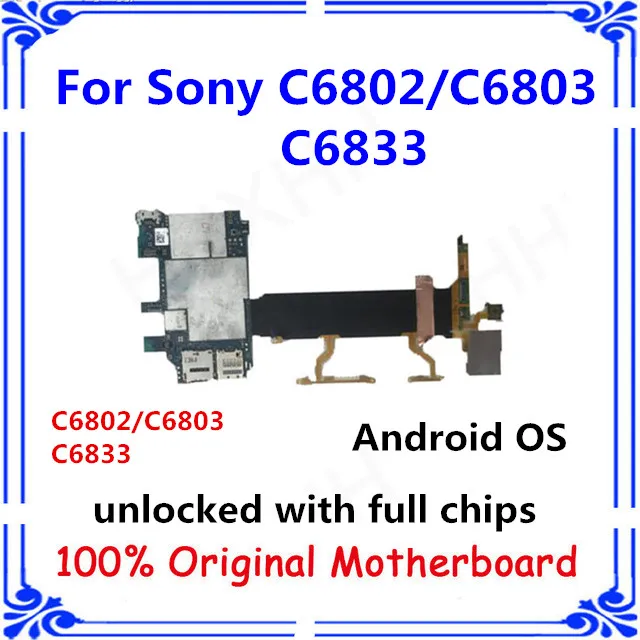 Оригинальная МБ разблокирована для Sony Xperia Z Ultra Xl39h C6802/C6803 C6833 материнская плата с