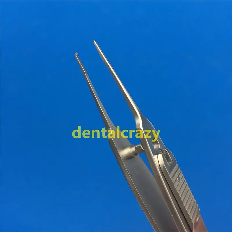 Pinças de Fixação em Linha 0.5mm com Bloqueio Stern-castroviejo Oftálmica Instrumentos Cirúrgicos Reta - Esquerda Direita 1x2 Dentes 1 Pcs 11 1 peça instrumentos cirúrgicos oftálmicos stern-castroviejo fixação